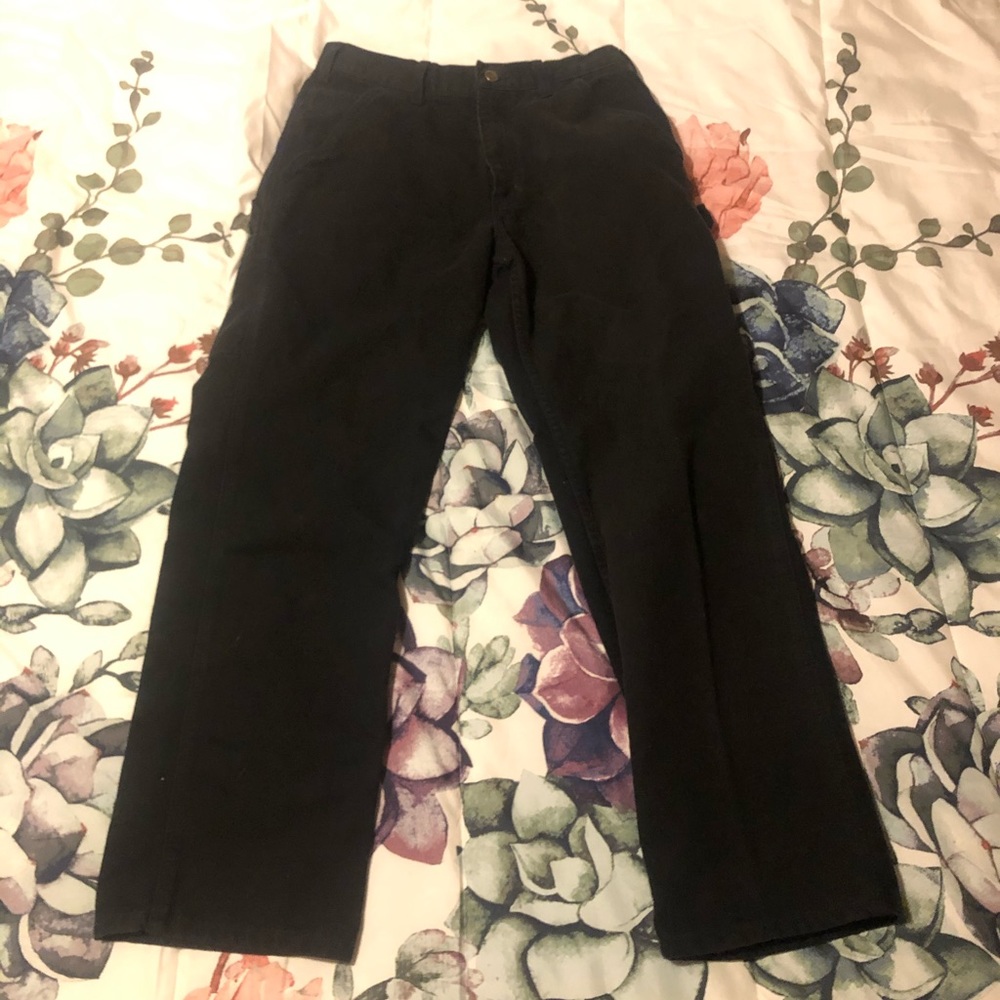 Black Carhartt Carpenter Pants